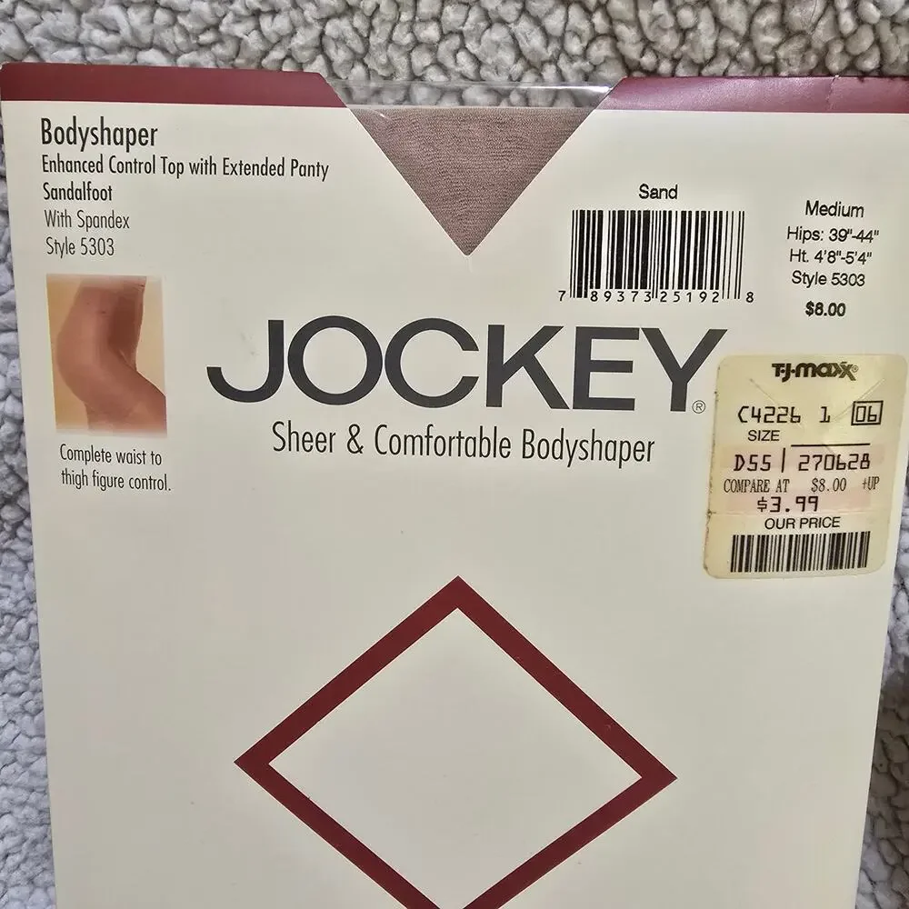 Vintage Jockey Pantyhose Lot 3 Medium Sand Nude Bodyshaper Day Sheer NIP